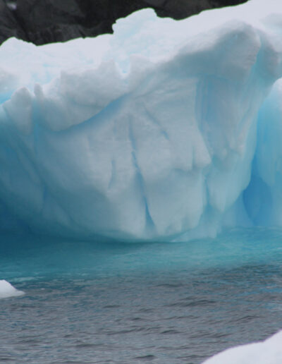 The infamous "blue" of packed ice