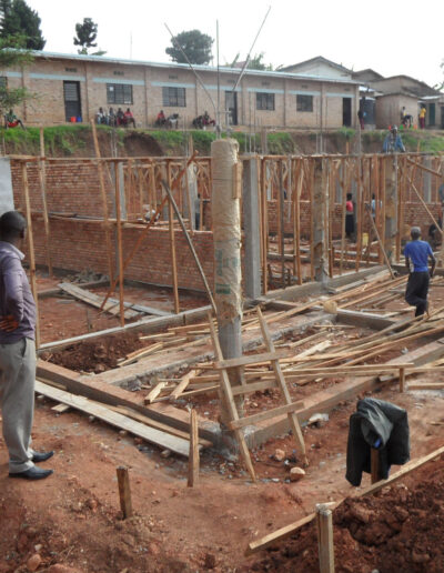 Construction continues on our dorm