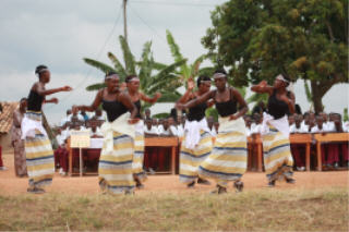 students put on a dance